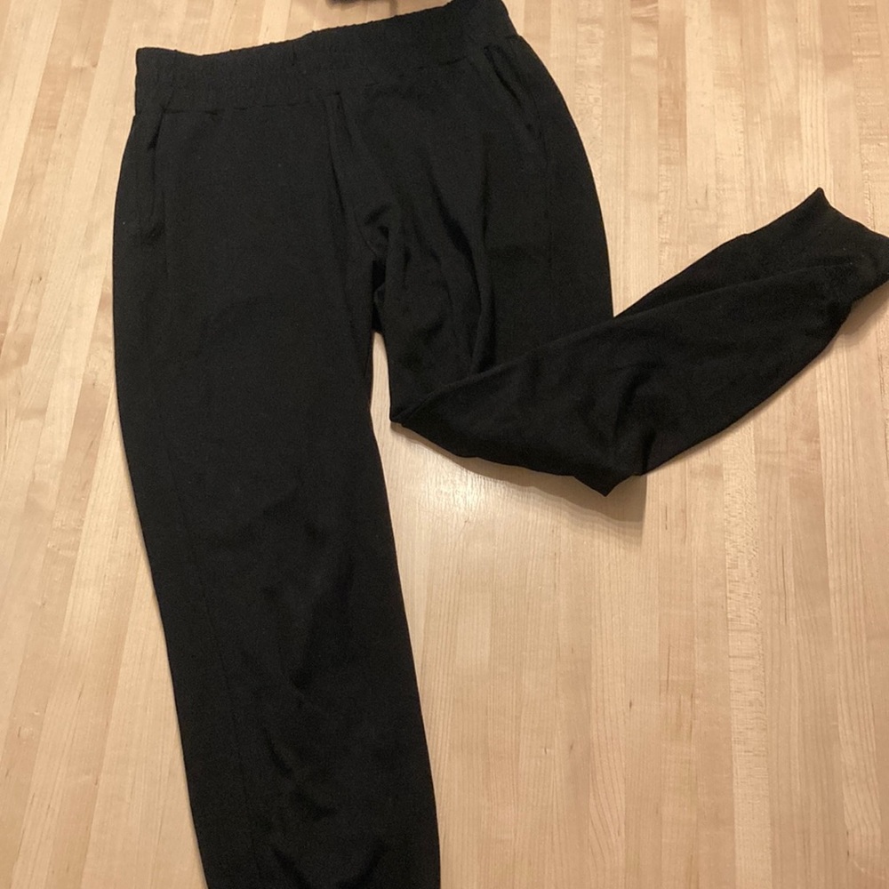 Black dress joggers